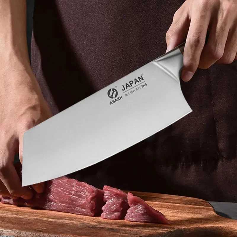 Kitchen Knives Set Stainless Steel Meat Chopping Cleaver Fish Vegetables Slicing Butcher Knife Japanese Chef Knife with Gift BoxC250327