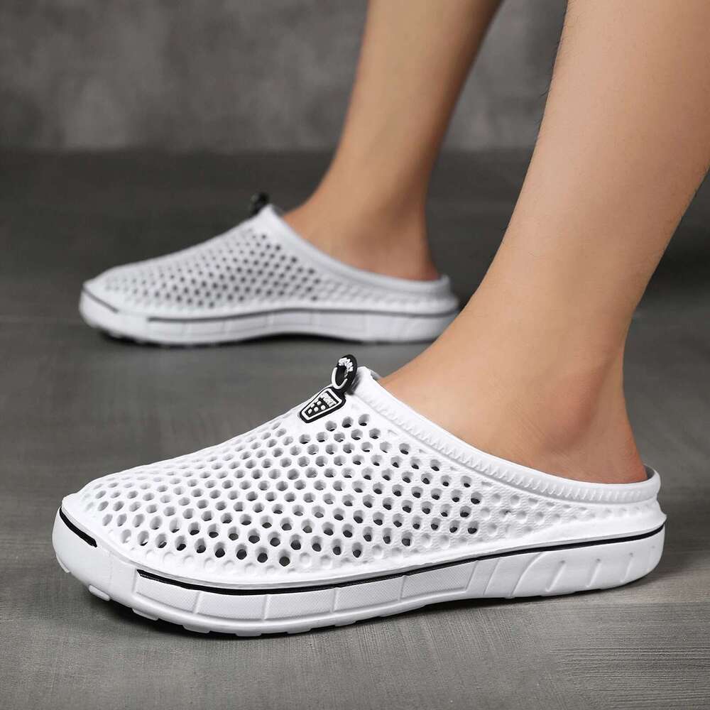 Comfortable Pool Sandals Summer Outdoor Beach Shoes Men Slip on Garden Clogs Casual Water Shower Slippers Unisex atos