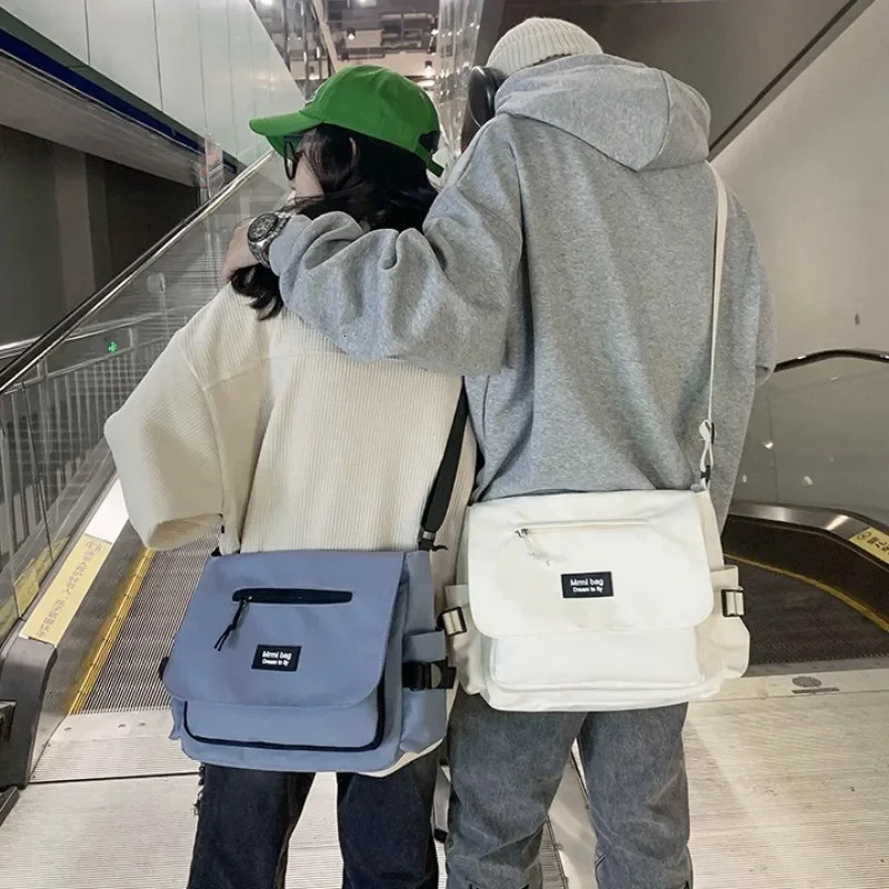 Canvas Ten Font Womens Bag Nylon Mens Postman Student Shoulder Messenger Large Backpack Fashion Handbag 250326