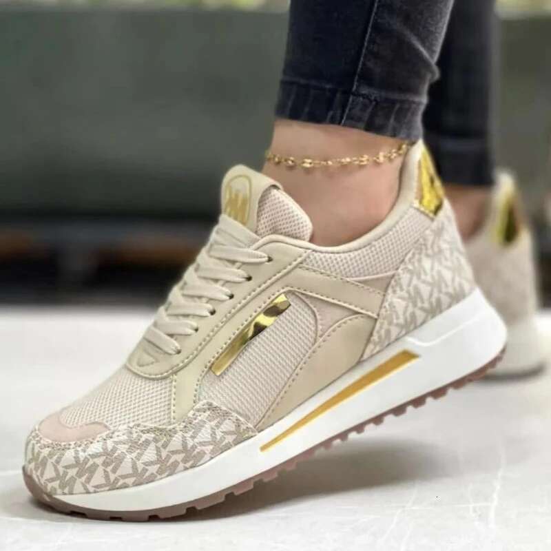 Designer Shoes New Wedge Sports Shoes Lace Up Breathable Sports Platform Women's Sports Shoes Women's High-quality And Fashionable Vulcanize
