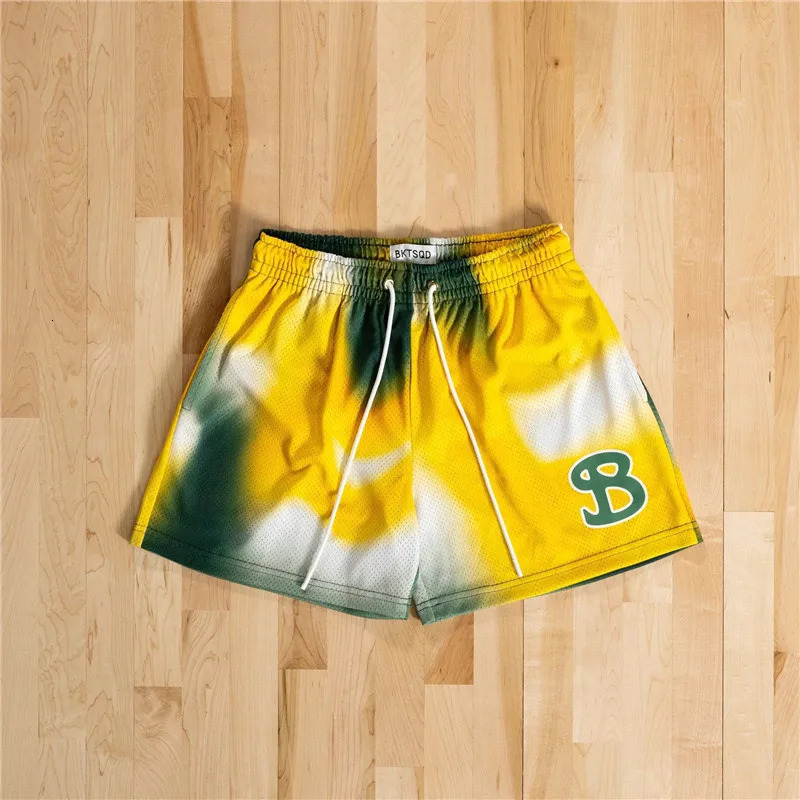 BUCKETQUAD summer mesh basketball shorts for men quick drying loose sports casual running beach 250326