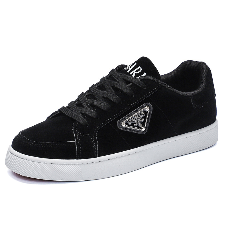 Designer shoes free shipping men sports shoes black white antislip breathable outdoor casual shoe new