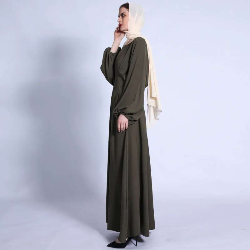 Dongdumaoyi Nieuwe Taillejurk Uit Losse Jurk Met Effen Kleur En Mouwen