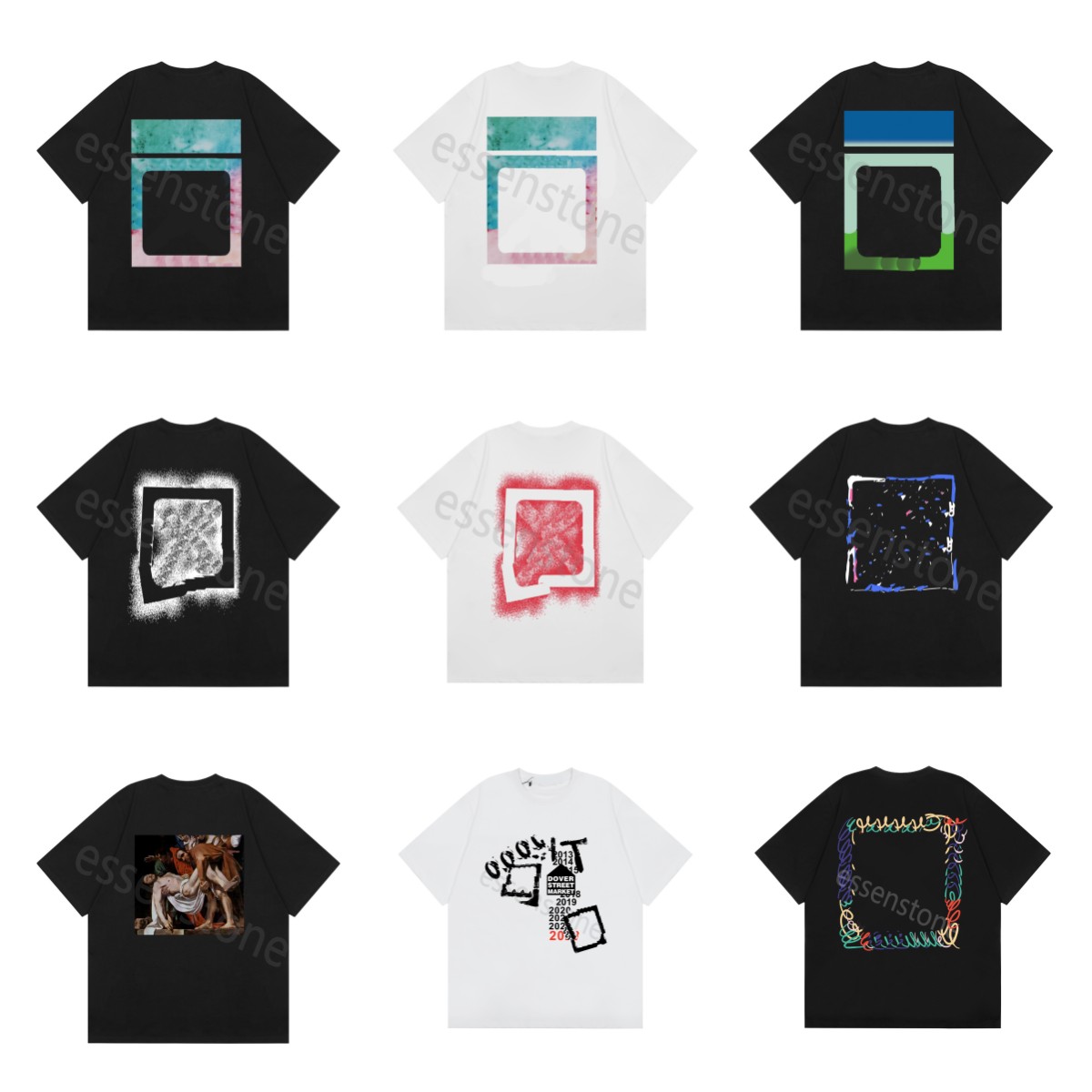 designer t shirts mens tshirt desigenr shirt white shirts hip-hop stree short sleeve white tee shirt cotton tops print short sleeve NEW