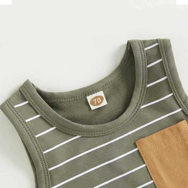 Baby Clothing Short Clothes Summer Preschool Boys Cotton Tank Top+Shorts Casual Childrens Clothing Set 0-4 YearsT250327