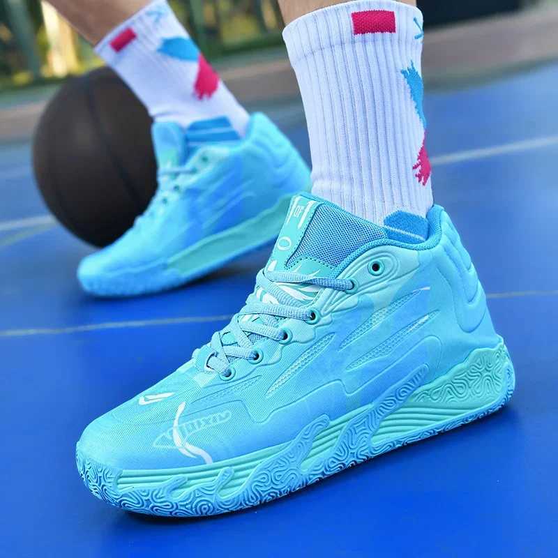 High Street Mens Basketball Shoes Rubber Anti Slip Sneakers Men Outdoor Mesh Breathable Sports Training Shoes Cfy Leisure Z250326
