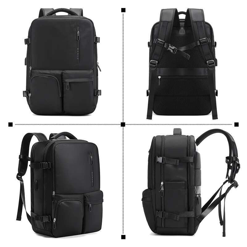 BANGE Aire Approved 15.6Inch Large Travel Men Multi-Function USB Waterproof Laptop Backpack With Wet Dry Pocket