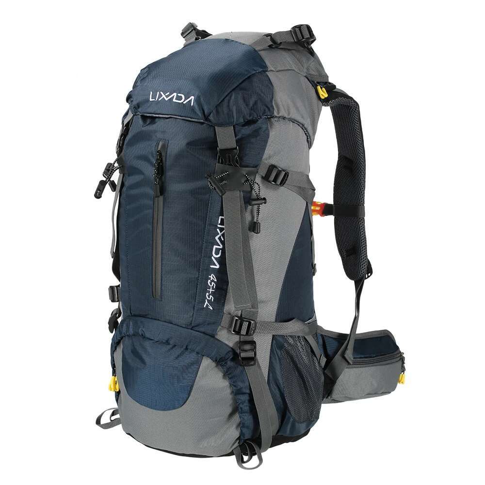 50L Waterproof Outdoor Sport Hiking Camping Travel Backpack Pack Mountaineering Climbing Trekking Bag Knapsack With Rain Cover