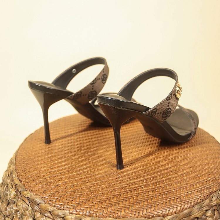2025 Women's fashion high-heeled slippers summer non slip comfortable sandals women's outdoor sandals