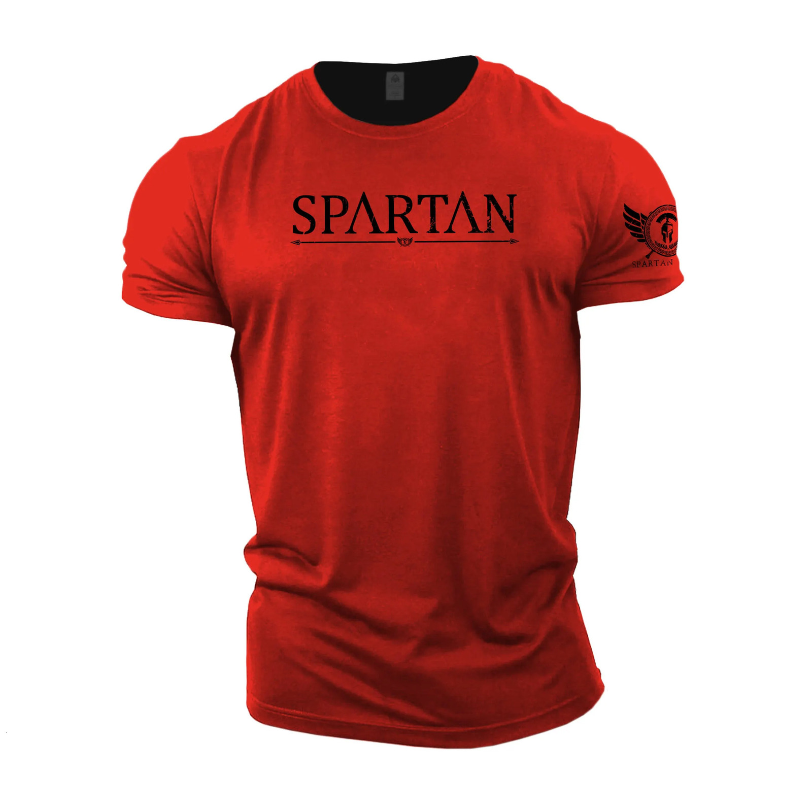 Retro Spartan Tshirts Men Clothes Y2K Summer Short Sleeve Tees Casual Tops ONeck Oversized T Shirt GYM Mens Clothing 250322Z