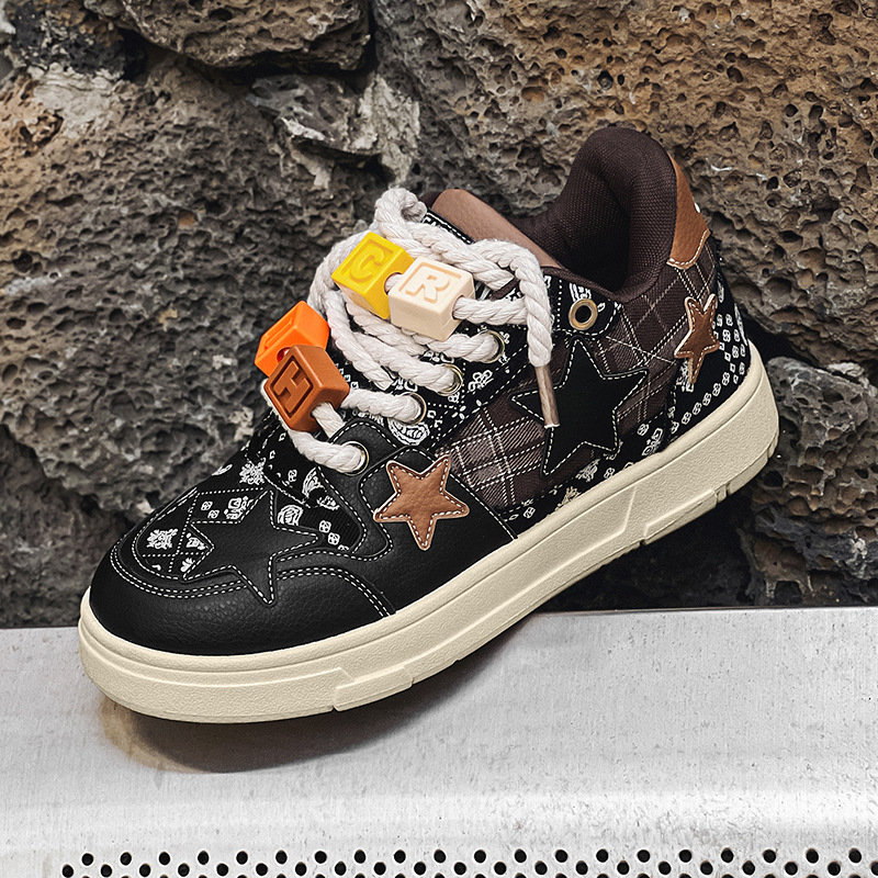 designer shoes 2025 new Spring and autumn star trendy height-increasing fashion sneakers for men and women, national trend niche design sports and lei