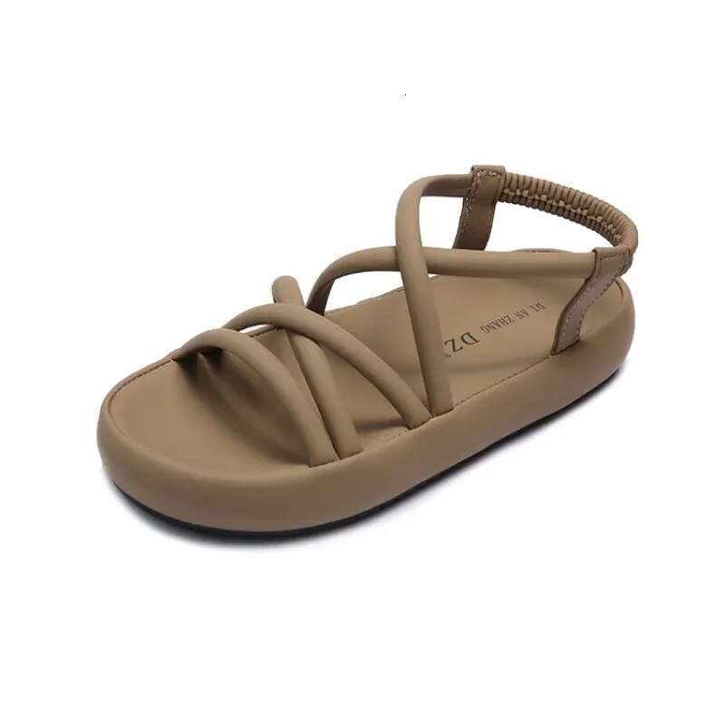 Versatile Womens Sandals Comfortable Roman Slip on Beach Thick Sole Women Shoes Summer New atos Para Mujeres