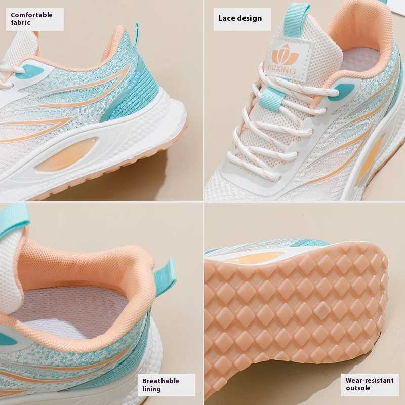 2025 New Soft soled Walking and Leisure Sports Running Shoes with Mesh Surface Breathable and Ultra Lightweight Shock Absorbent Womens Shoes Y250325