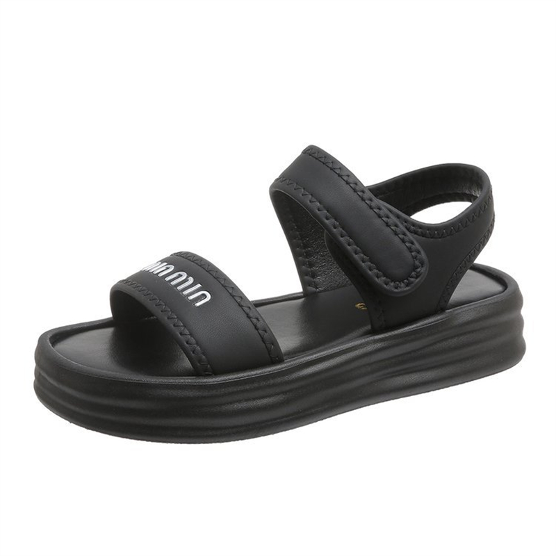 free shipping designer Sandals for woman summer breathable casual classic black beach shoes