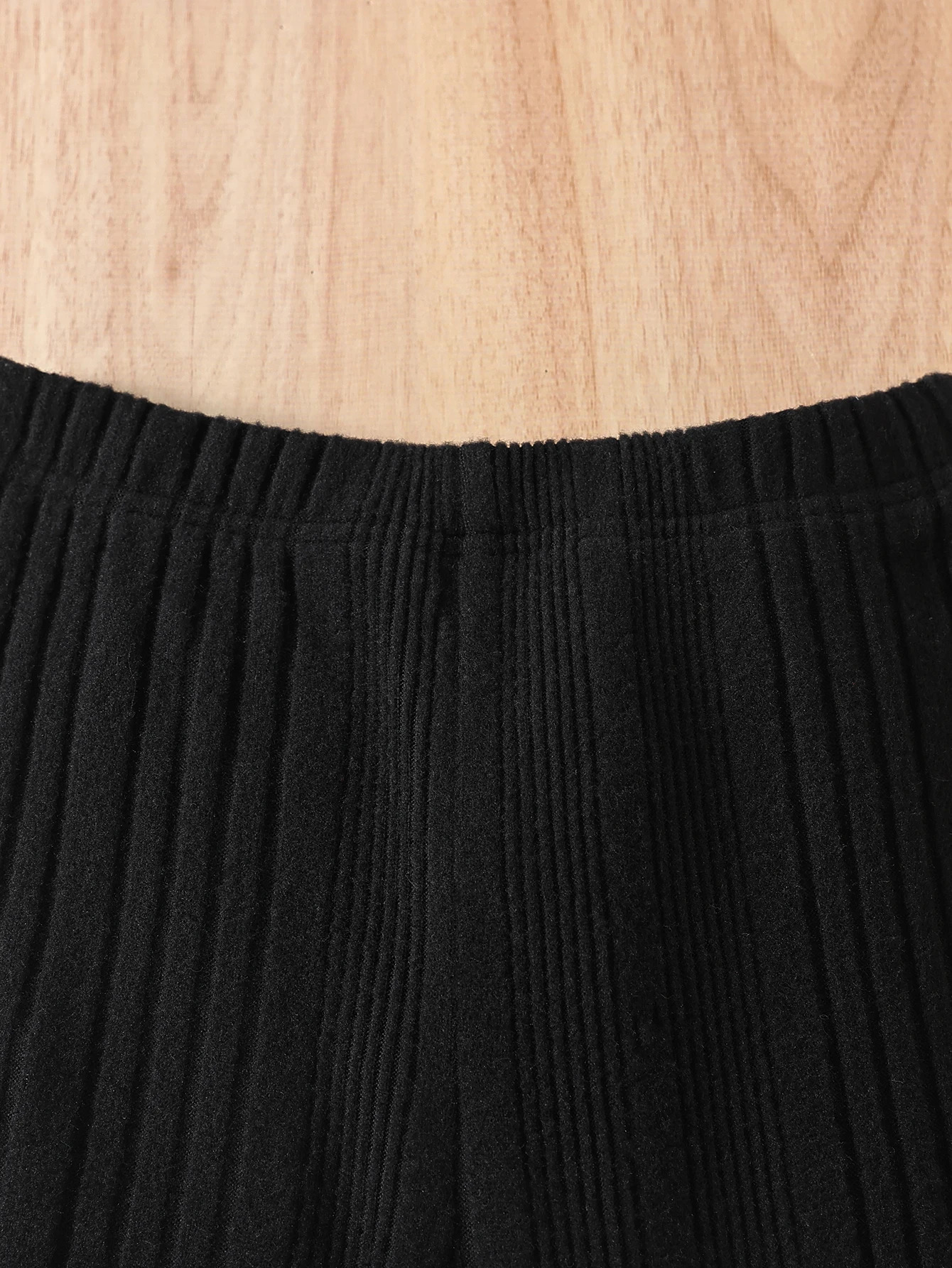 Autumn girl pants slim hole comfortable fully matched high waist black bell bottom 250325