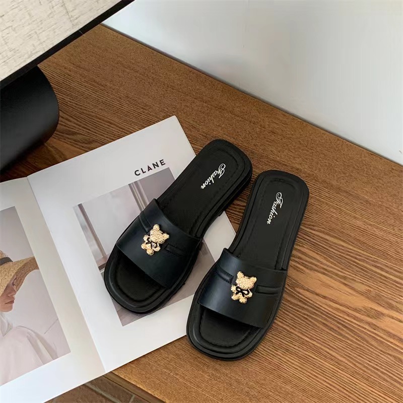 Free shipping designer shoes women slippers black beige brown antislip breathable comfortable indoor sandals Classics