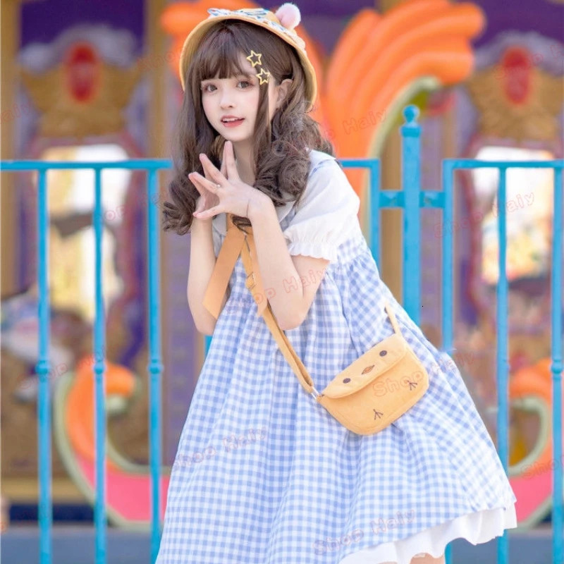 Japanese style Little Yellow Chicken Academy Cool Grid Dress Campus Style JK Uniform Spring Event Cute 250326