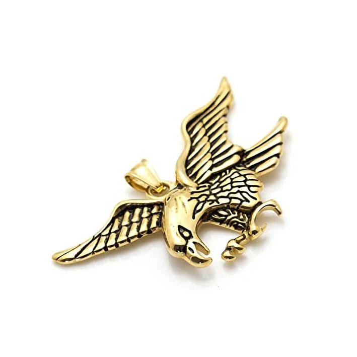 Eagle pendant necklace, titanium steel retro domineering accessory