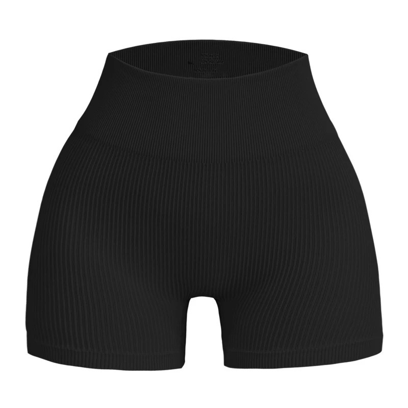 Seamless Gym Sexy Shorts Summer Sports Fitness Threaded Stripe Tight Active Running Compression 250321