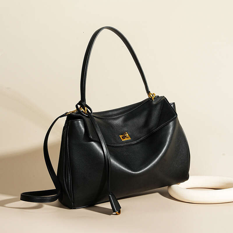 Commuter Style Rodeobag Crossbody Leather Tote Women's Large Capacity Premium Underarm Bag 2025 New Casual Fashion Trendy Clothing