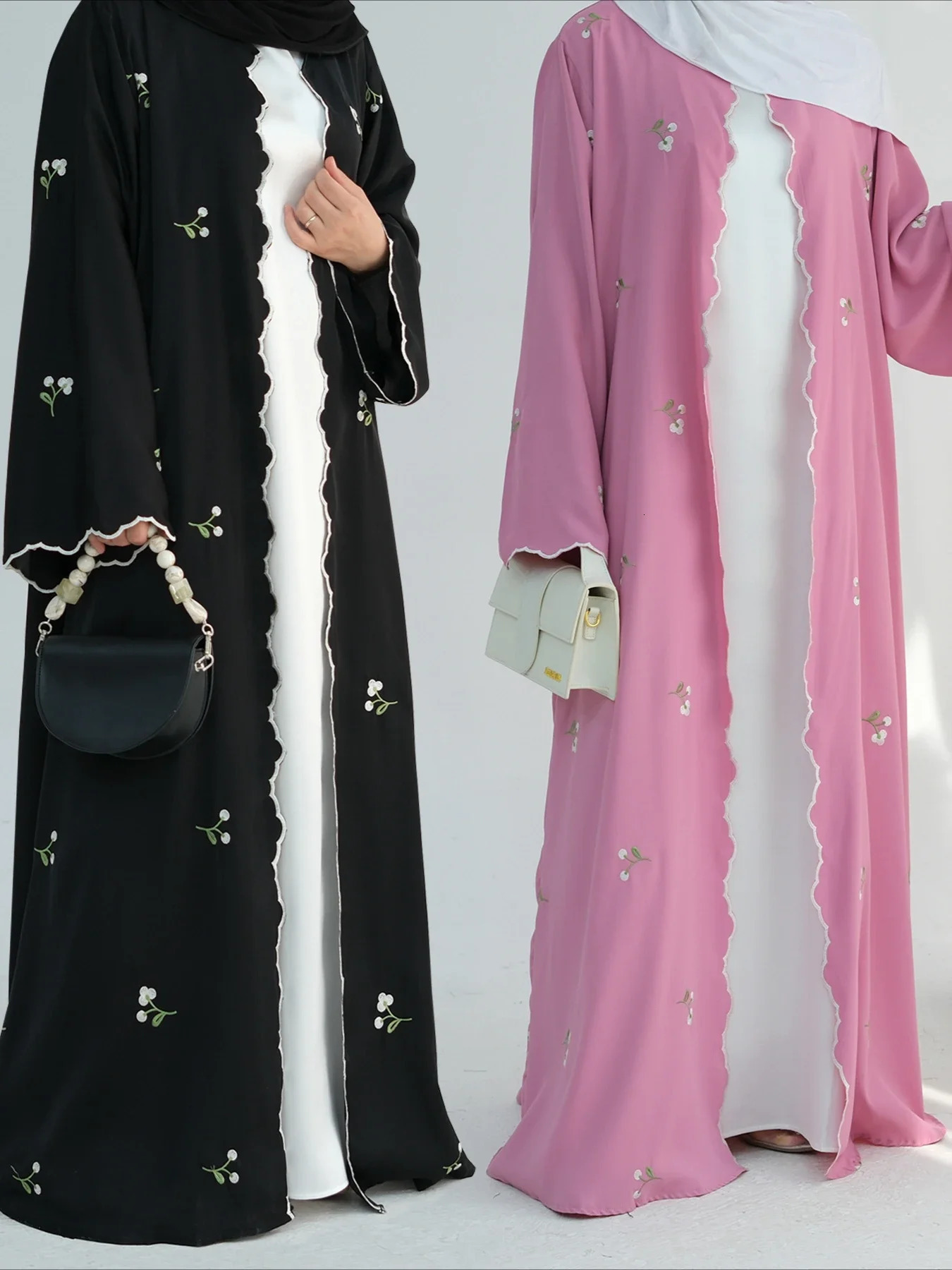 Eid al Fitr Muslim Abaya womens ed cardigan wool sweater Abayas Ramadan Morocco Dubai Jalabia Kaftan Vishidos Arab long robe 250326