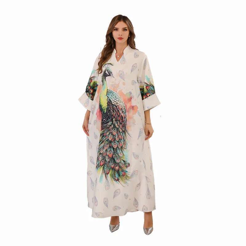 Dongdumaoyi Midden Oosten Moslim Gewaad Dameskleding Dubai Turkijeabaya Dames Strass Avondjurk W