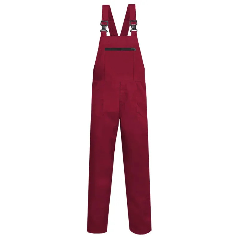 100% cotton bib cover mens workwear plus size M5XL protective sleeveless pants 250326