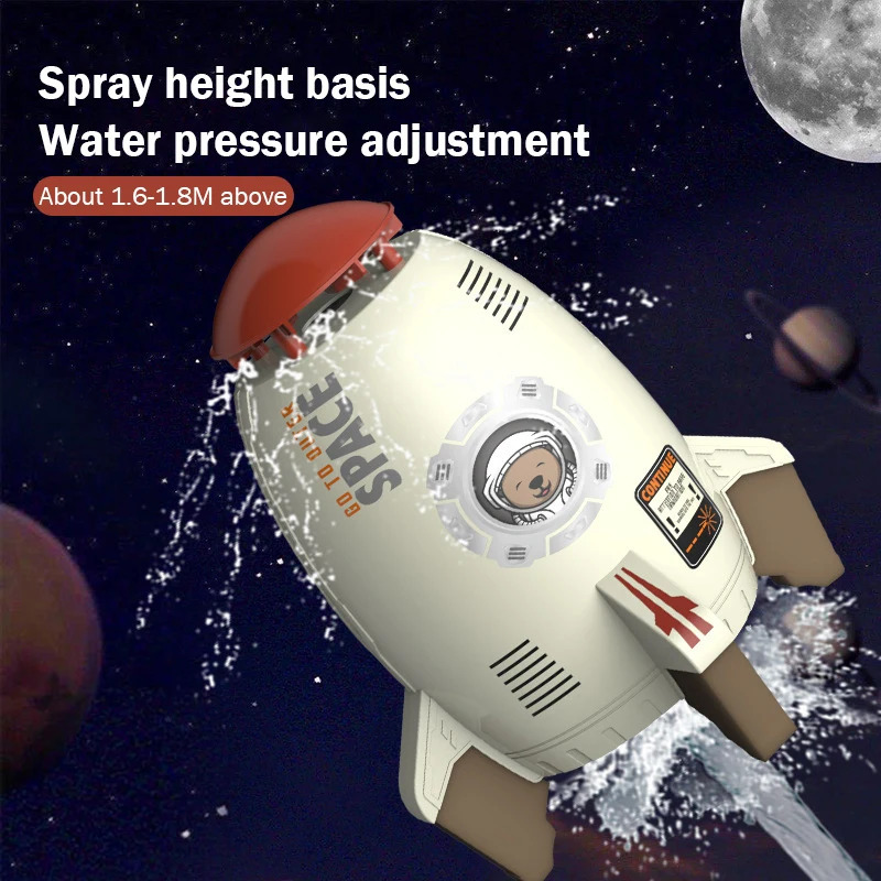 Flying JET Rocket Fountain Sprinkler Splashing Water Toy for Kids 360 Degree Rotating Outdoor Pool Party Childrens Summer Toy 250326