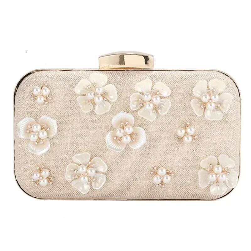 Sweet 3D wer Wedding Clutch Women Elegant Formal Party Mother Bride Evening Bags Clasic Gold Sier Purse Small Handbags