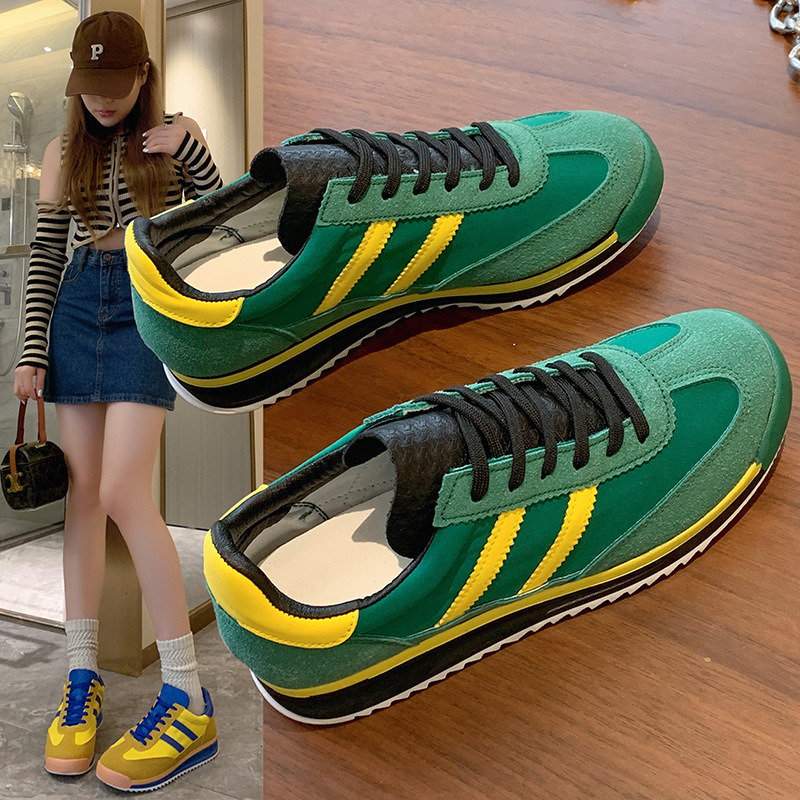 Designer shoes free shipping women casual shoe brown blue green yellow antislip breathable comfortable outdoor trainers sneakers