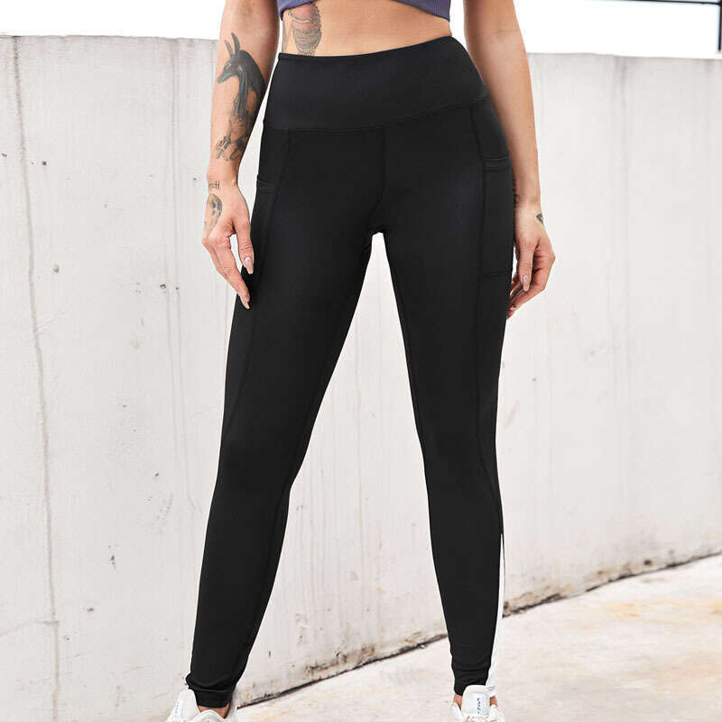 Women Yoga Pants New Leg Splicing Running Pants Waist And Hip Lifting Yoga Clothes Fitness Exercise Naked Tight Leggings XY