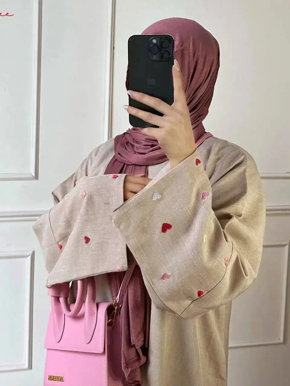 Love y kimono with oversized Muslim robe Abaya syari female fulllength worship service wy1926 250326