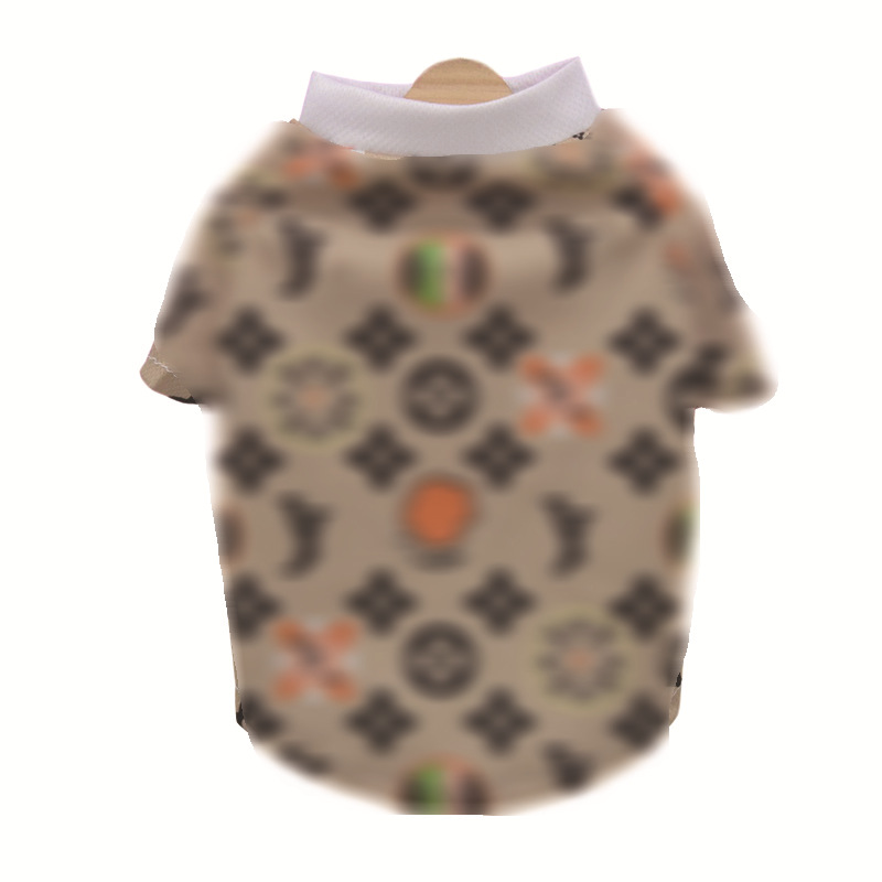 Designer Pet Dog Fashion T-Shirt Dogs Cats Classic Letter Graffiti Style Cotton Vest Spring Summer Pet Apparel Suitable for Small Medium Pets French Bulldog XXL A52