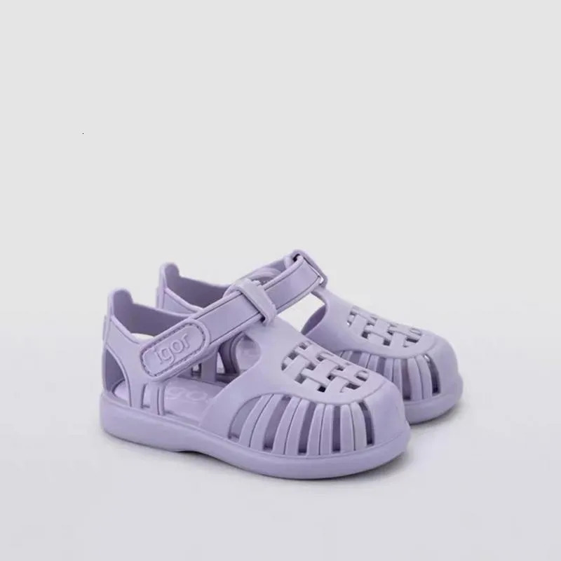Classic Childrens Summer Roman Sandal Fashion Casual Kids Boys And Girls Beach Sandals Solid Color Baby Shoes 250326