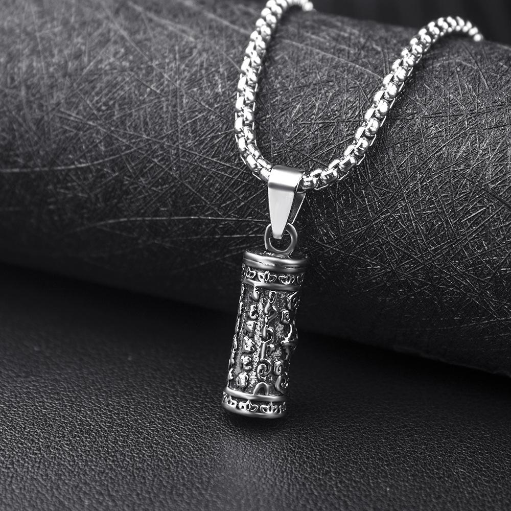 True Words Necklace - European Trendy Men's Hip Hop Pendant