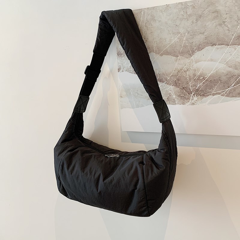 Fashion about dumpling bag female new all-in-one underarm bag leisure canvas bag crossbody single shoulder 2025s hot