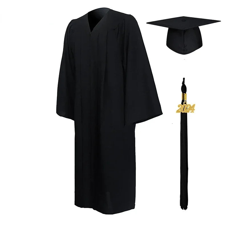 Neutral Adult Matte Graduate Dress High School Singles Chorus Priest and Halloween Uniform 250326