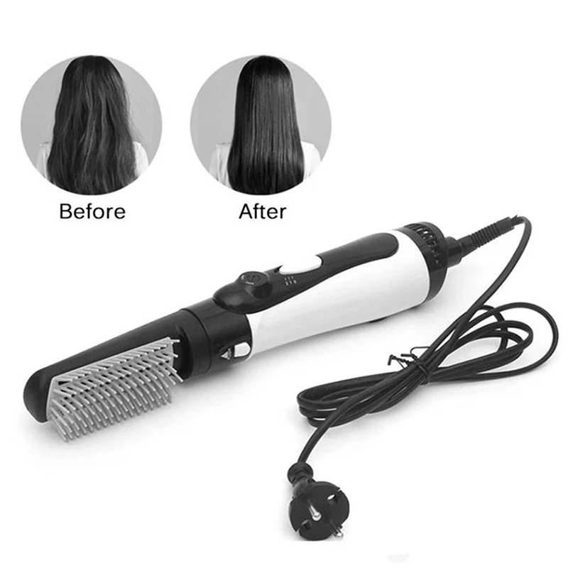 Air Brush One Step Hair Dryer Brush Volumizer Dry Straighten Curl Comb Negative Ionic Hair Styler 250324