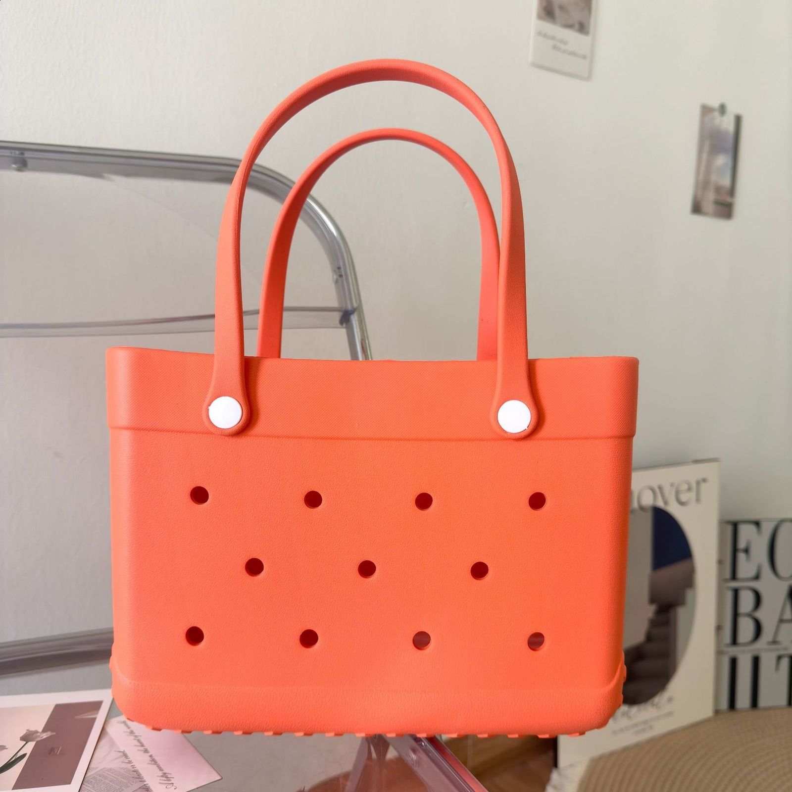 Mini Borg Bag EVA Rubber Waterproof Handbag Beach Picnic Storage Basket Summer Swimming Pool Womens Handbag Mini Cute Jelly Borg Handbag R250372ZYl