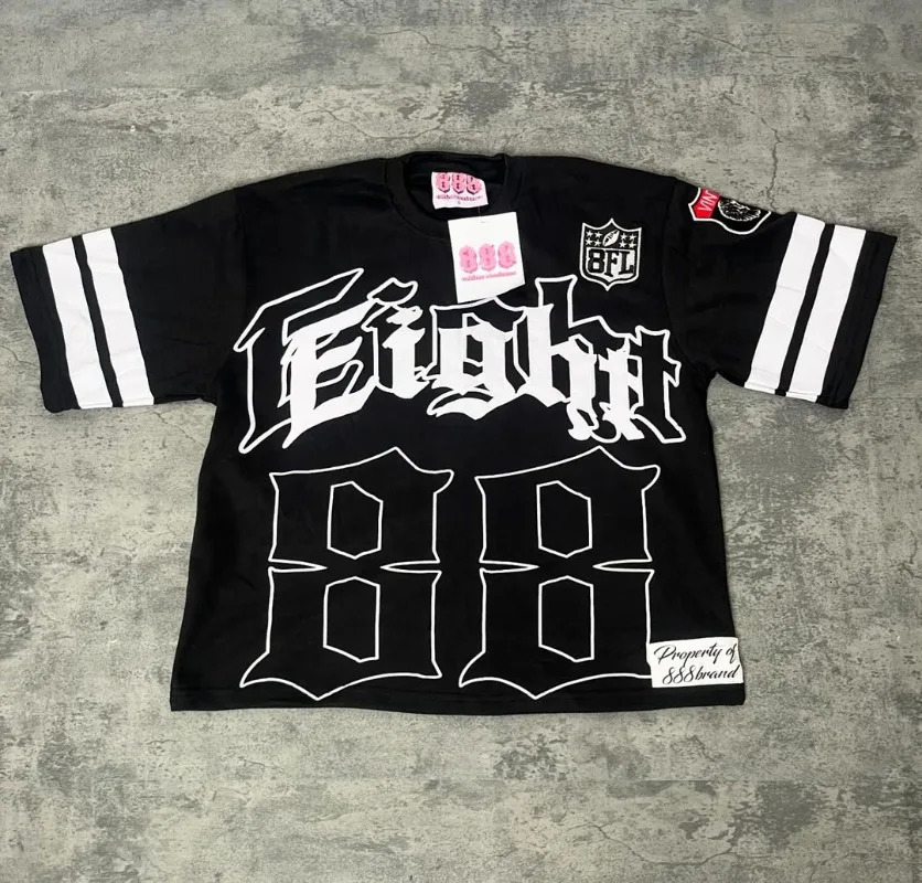 Harajuku Hip Hop Loose Tshirt Versatile Personalized Letter Printing Oversized Short Sleven Men Y2k Retro Fashion Top 250326