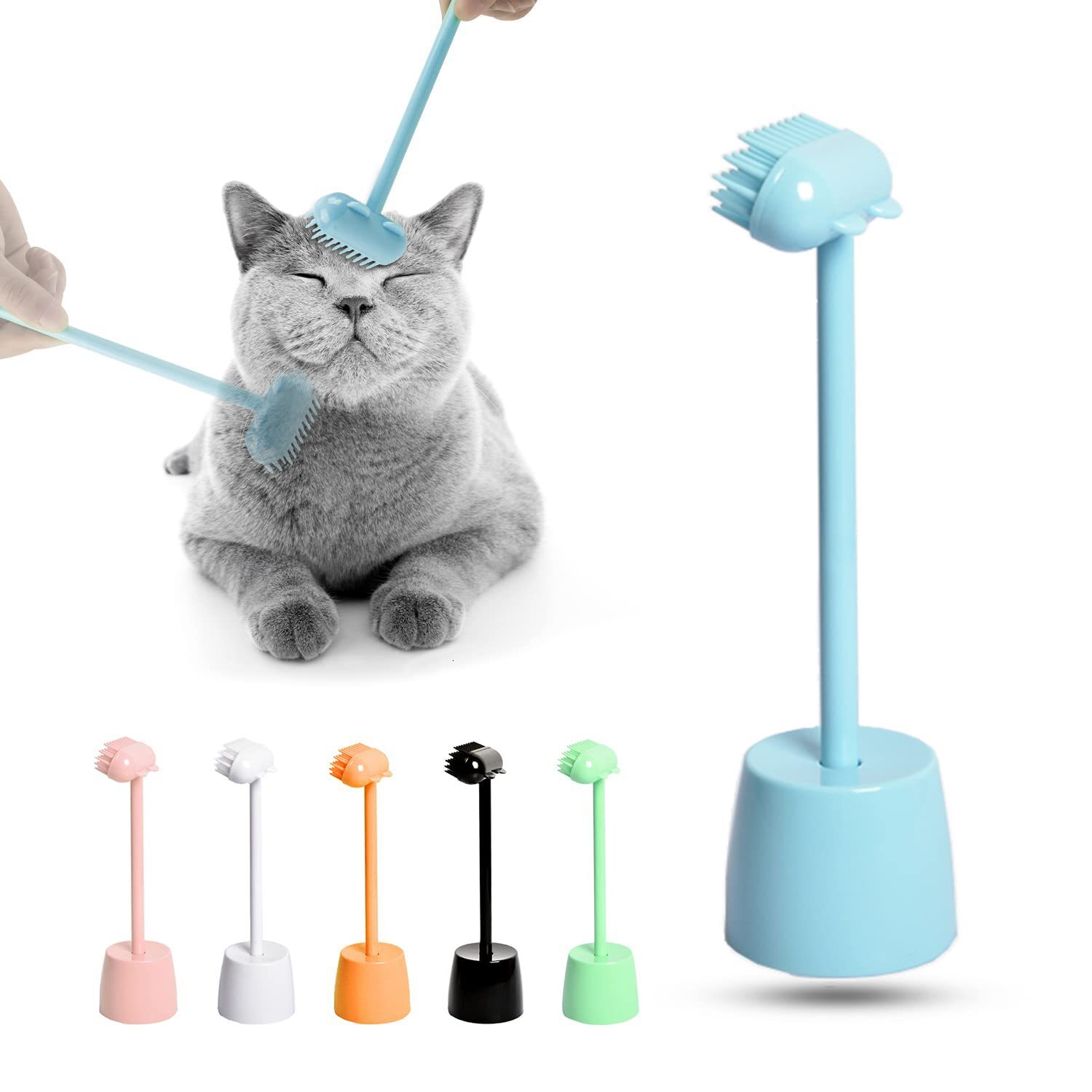 Amazon's new cat grooming and grooming device, cat massage brush, toy cat itching brush, hair removal brush