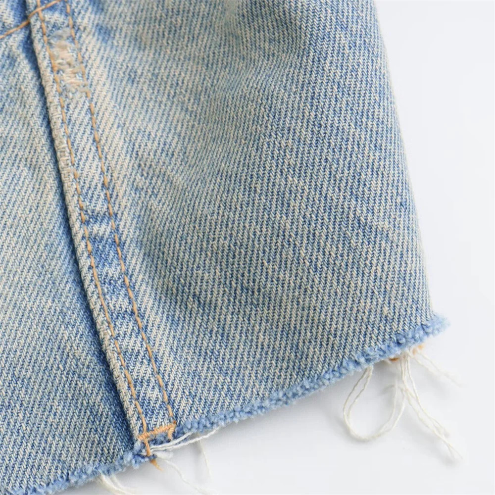 Kar Otza Summer Womens Fashion and Temperament jacket denim short casual versatile hooded washed jacket 250321