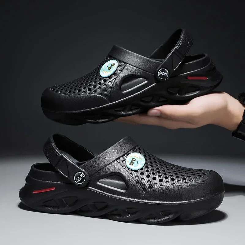 Summer Waterproonti-skid Men's Slippers Casual Sandals for Men Free Shippigng Basic Fashion Soft Outdoor Beach Shoes