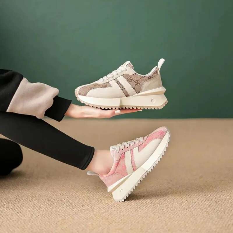 Fashion Forrest Gump Spring New Thick Sole Sports Versatile Casual Elevated Women's Shoes