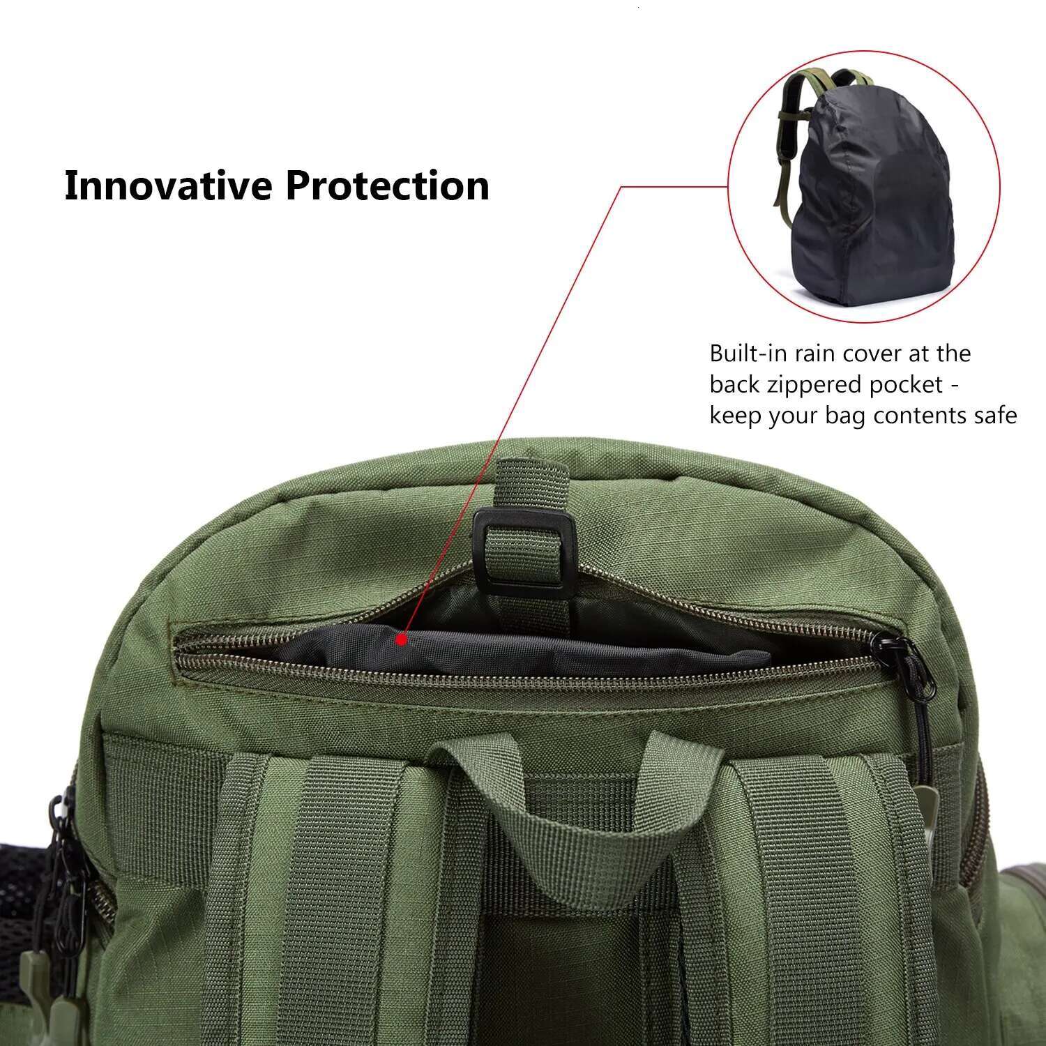 Bassdash Fishing Bag Backpack Lightweight Tactical Tackle Box Multifunctional