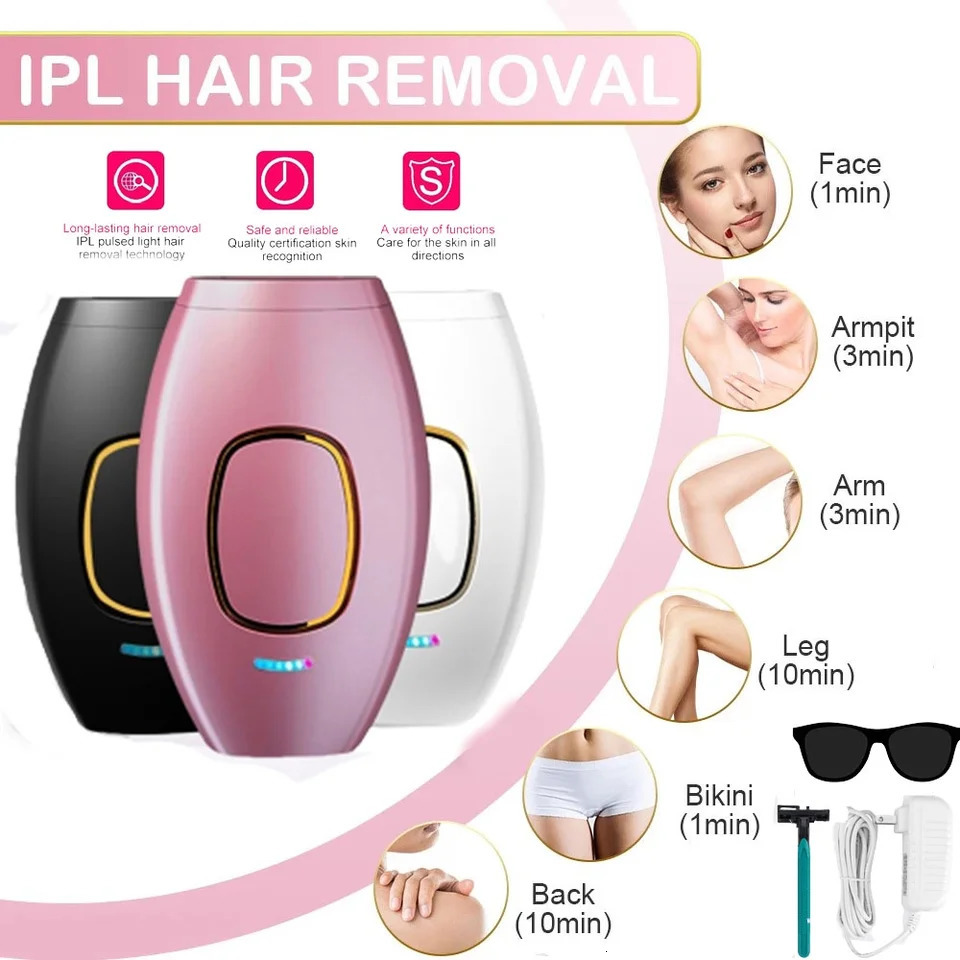 Body Bikinis 999990 Flash IPL Pulsed Light Depilator 5 Levels Painless Permanent Laser Epilator For Women Hair Removal 250324
