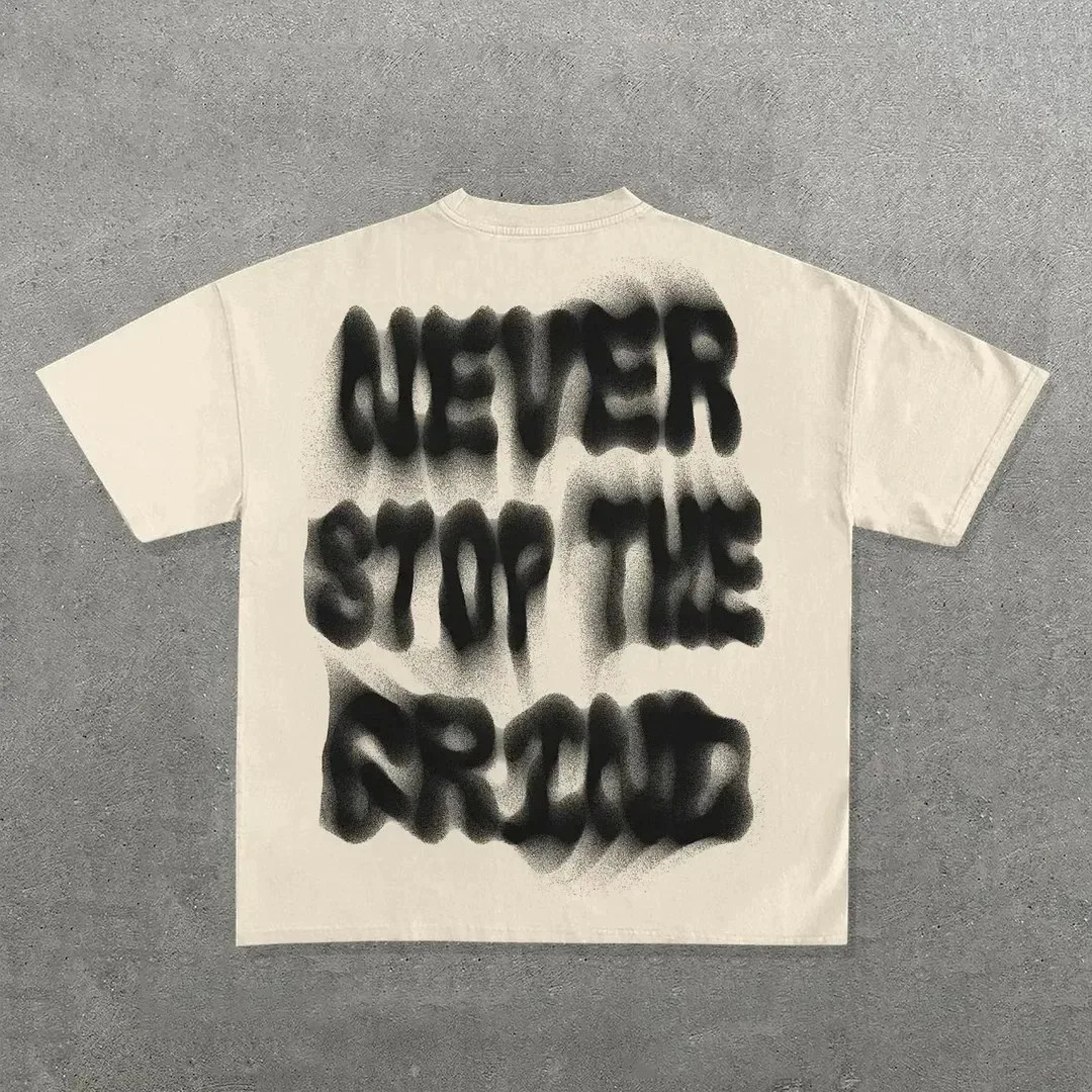 Street clothing Y2k Tshirt mens Harajuku hiphop graphic print oversized pure cotton round neck TShirt Gothic short sleeved top 2024 250326