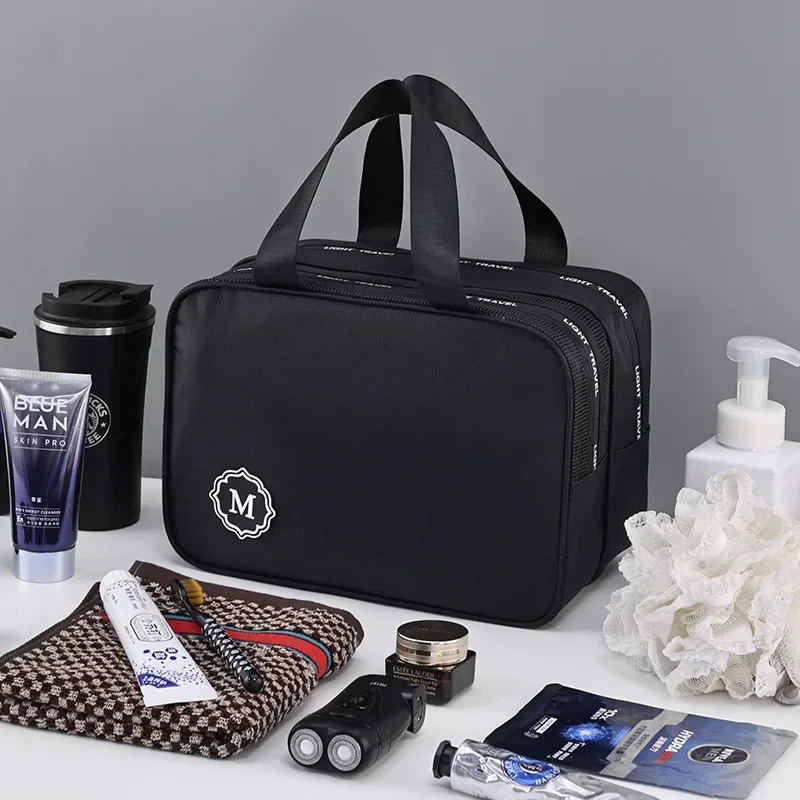 large capacity makeup bag dry wet separation doublelayer bathroom travel basic portable cosmetics organizer 250326