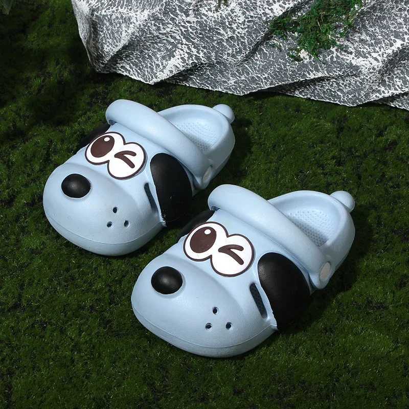 Slipper Childrens walking shoes ice skates water adventure shoes cute cartoon dog slides outdoor beach simple breathable slides S25326