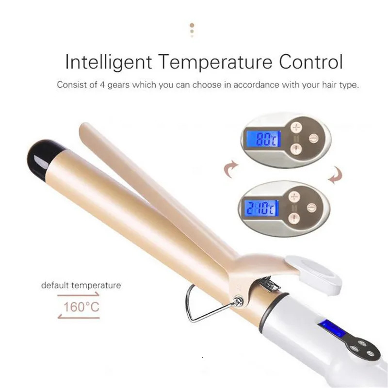 Electric Professional 22mm 28mm 32mm 38mm Ceramic Hair Curler LCD Curling Iron Roller Curls Wand Waver Fashion Styling Tools 2# 250324